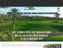 Tablet Screenshot of golfguidetours.com